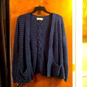Blue cardigan
